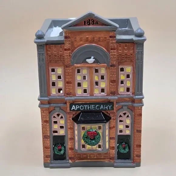 Department 56 The Original Snow Village Apothecary & Light Cord VTG 1986 5076-8 - Picture 3 of 16